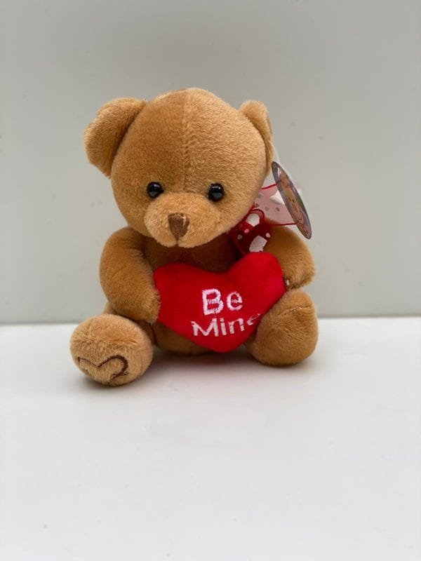 Brown Teddy Hamper Red Heart